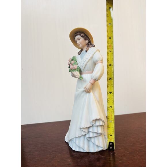 Homco Home Interiors Victorian Lady Woman Figurine Charlotte Rose #1468 - Picture 9 of 12